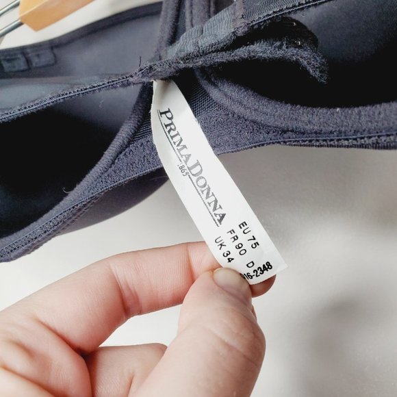 Prima Donna Strapless Bra Premium Black 34D - Picture 6 of 7